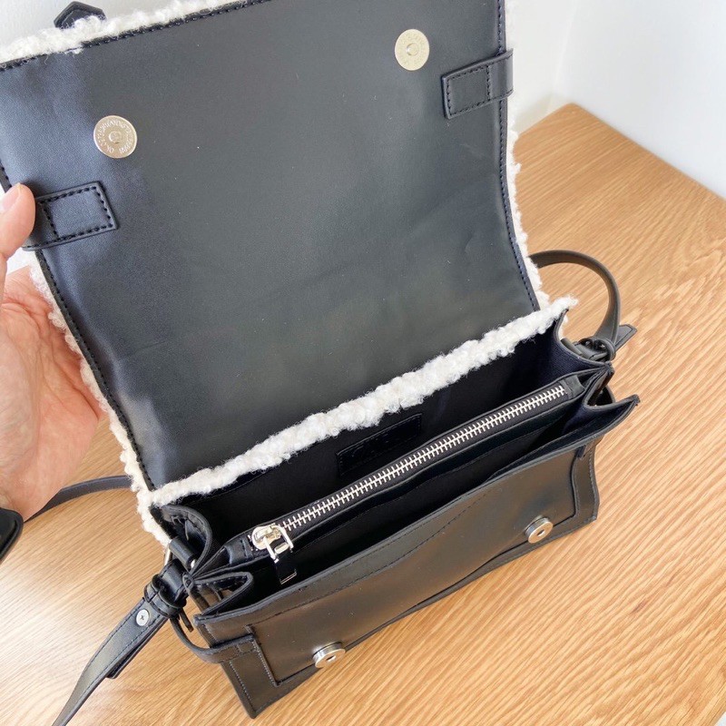 Túi xách da trần bông ZR . Ảnh thật