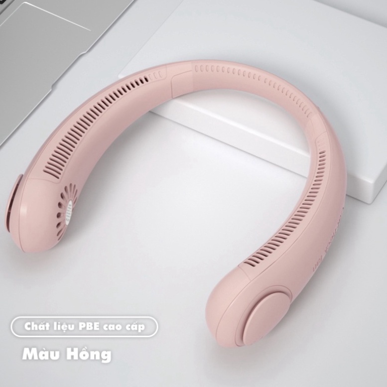 Xiaomi YouPin Quạt đeo cổ mini không cánh thổi 360 độ có 3 chế độ gió , Dáng Thể Thao -Quạt tích điện mini siêu phẩm hè