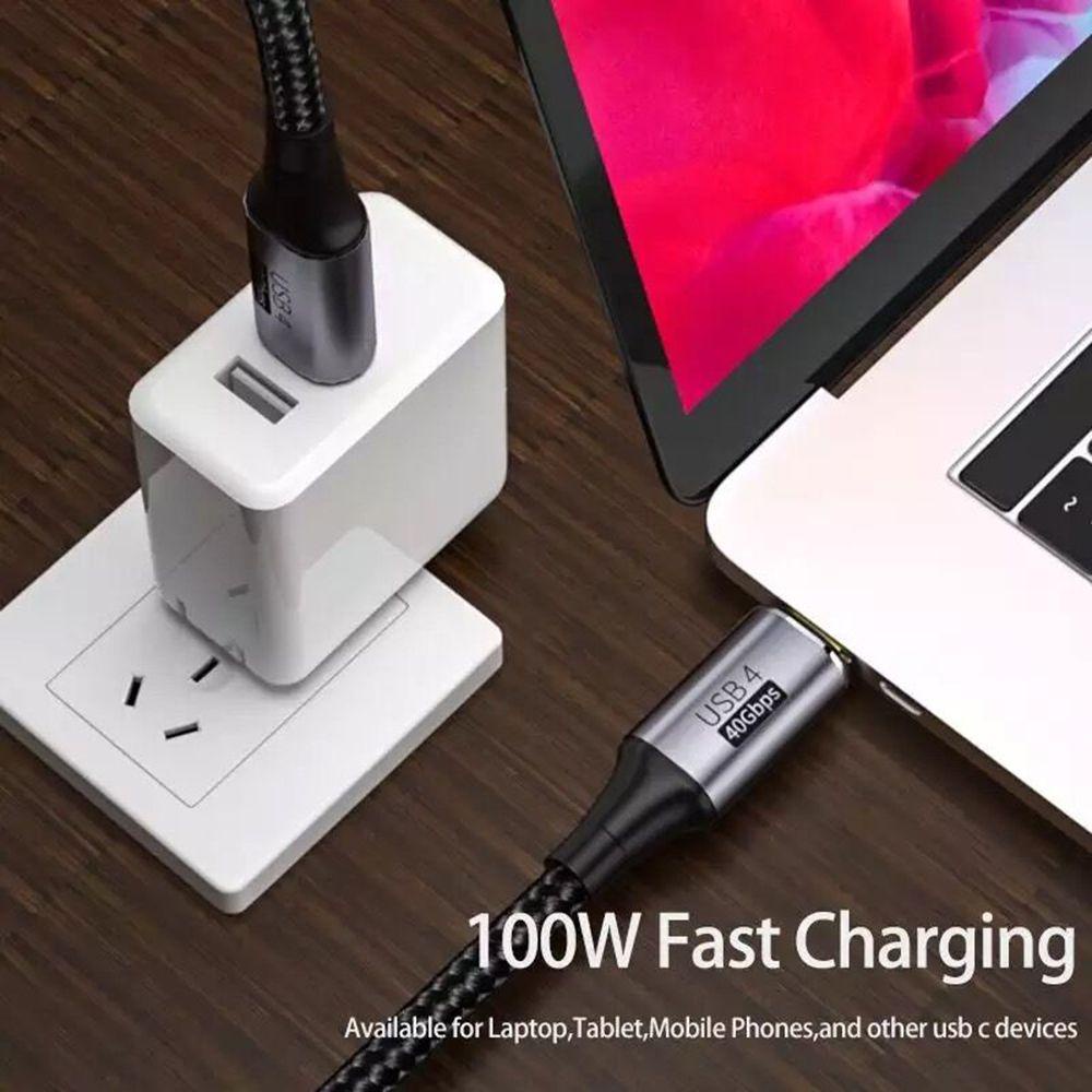 Dây Cáp Sạc Nhanh Loại C 8K @ 60Hz Thunder-bolt 3 / 4 40Gbps Dành Cho Máy Tính