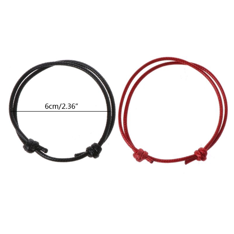 Set 2 Vòng Tay Bện Dây Da Thời Trang Cho Cặp Đôi