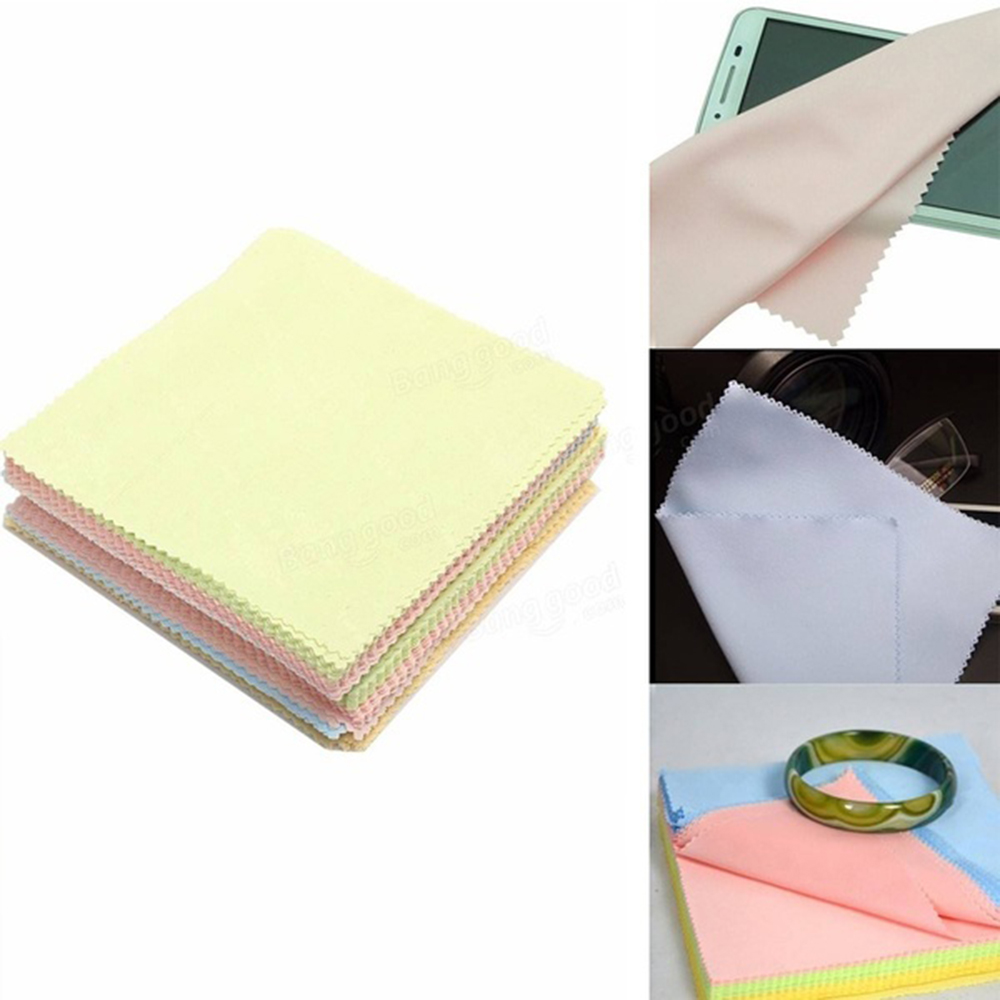 Bộ 10 Khăn Lau Mắt Kính / Điện Thoại / Màn Hình Máy Ảnh Bằng Sợi Micro Nhiều Màu