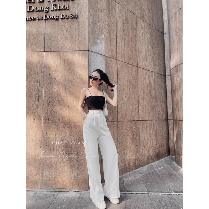 SET QUẦN ỐNG SUÔNG VỚI ÁO HAI DÂY MẢNH | BigBuy360 - bigbuy360.vn