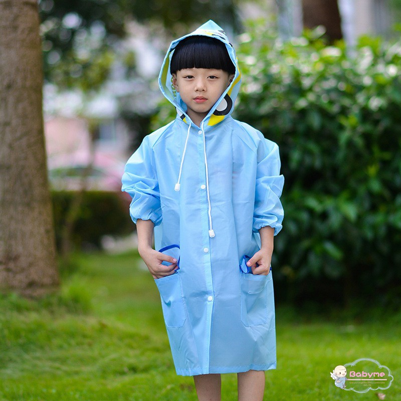 Áo mưa chất liệu vải Oxford hình hoạt hình dễ thương cho bé