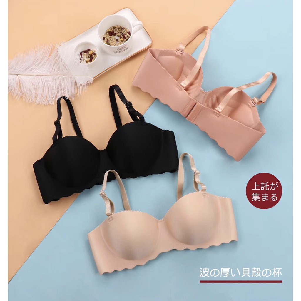 Áo Lót Đúc Su Trơn Đệm Dày Bàn Tay Nâng Ngực Xuất Nhật AL14