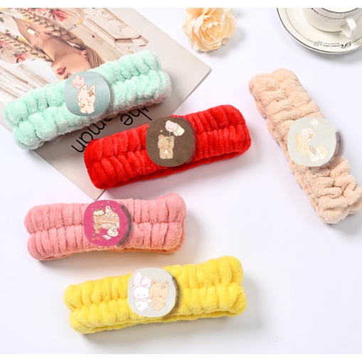 băng đô gấu trúc manh lan phúc bảo hoa hoa BĐI40 cute gấu thỏ cherie berie dễ thương hoạt hình thần tượng