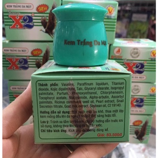 kem X2 trắng da mặt 12g [chuẩn hàng cty 100%]