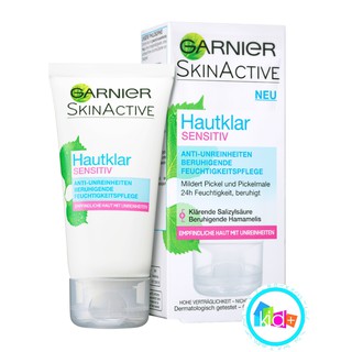 Kem dưỡng ẩm cho da nhạy cảm có mụn Hautklar Sensitiv Pflege, 50 ml