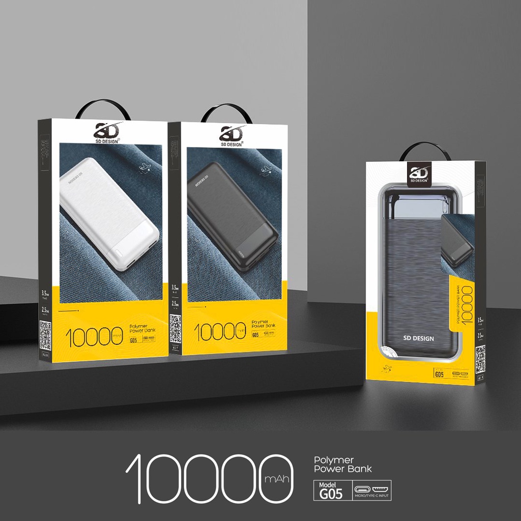 Sạc pin dự phòng SD-G05 10000mAh Chính Hãng