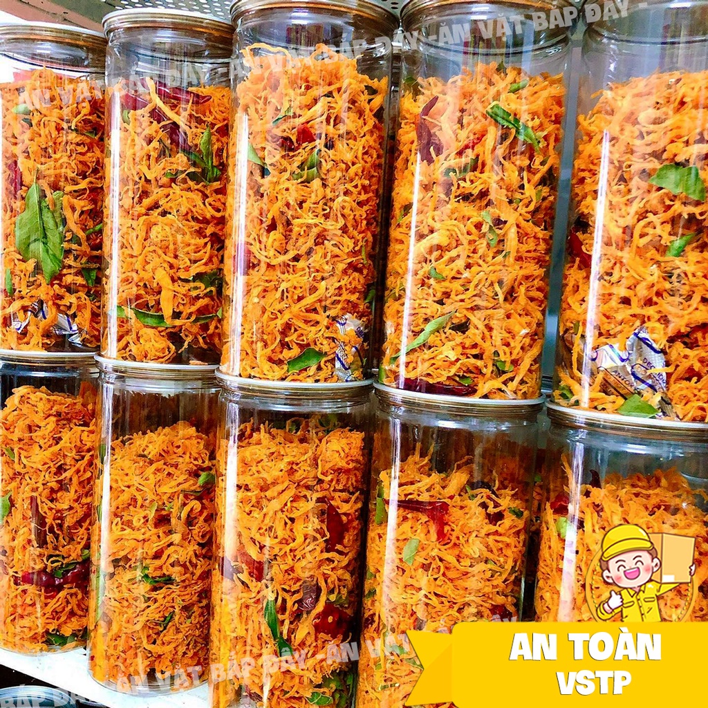 Khô Gà Lá Chanh Xé Cay 300g - Siêu Ngon, Dài Giòn Đậm Vị - Đồ Ăn Vặt Bắp Đây Sài Gòn | BigBuy360 - bigbuy360.vn