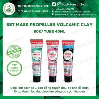 Mặt nạ đất sét Propeller Volcanic Clay Multi-masking làm sạch sâu, giảm mụn, se lỗ chân lông, detox, sáng da