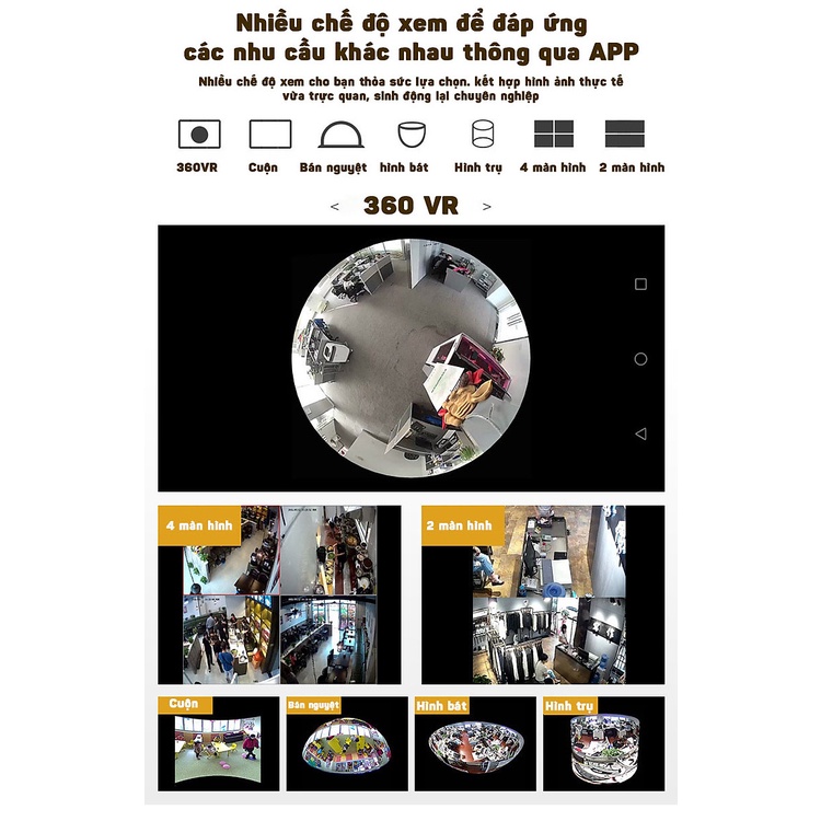 Camera quan sát 360 hình bóng đèn Wifi Panorama Camera Aturos B13LN, Lightning 130W, kết nối không dây | BigBuy360 - bigbuy360.vn