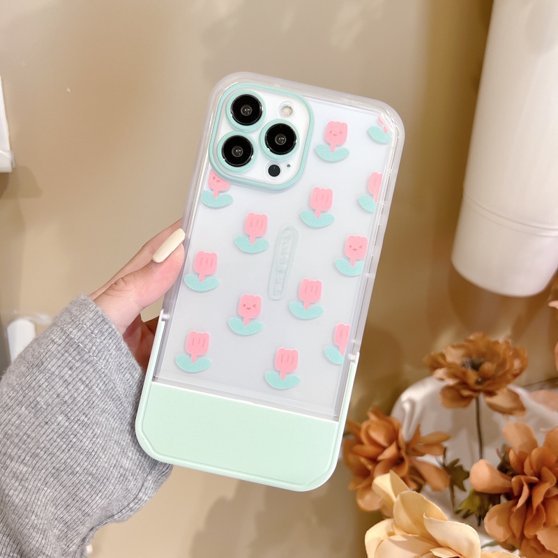 Ốp lưng iphoneỐp Điện Thoại  Kèm Giá Đỡ Tàng Hình Họa Tiết Hoạt Hình Dễ Thương Cho iphone 14 / 13Pro 12 / xs / 6 / 7 / 8PLUSDinuo case