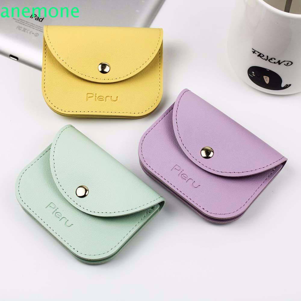 Set ví da mềm đựng tiền/thẻ/tai nghe/son môi/trang sức/chìa khóa cầm tay mini nhiều màu cho nam và nữ