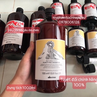 ✅[Davines-chính hãng] Dầu gội chống và ngăn ngừa gàu Davines Purifying Shampoo 1000ml