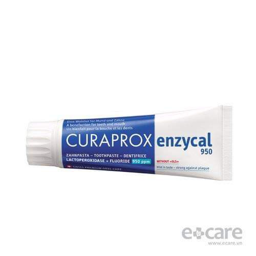 Kem đánh răng chống mảng bám và sâu răng Curaprox Enzycal 950