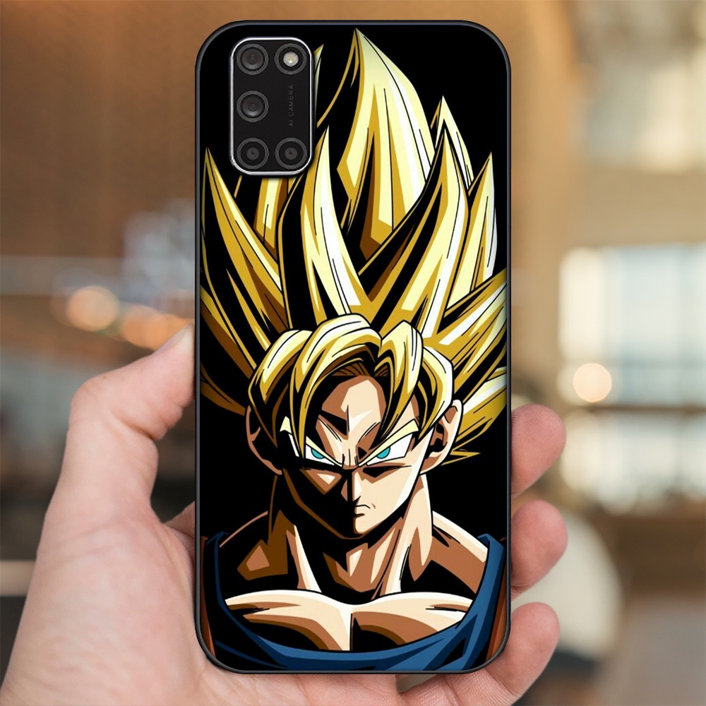 Ốp lưng Oppo A52, A92 viền đen in hình Goku Dragon Ball