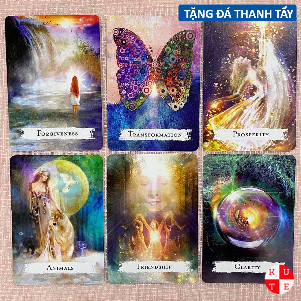 Bài Oracle Spellcasting 48 Lá Bài Tặng Đá Thanh Tẩy C125