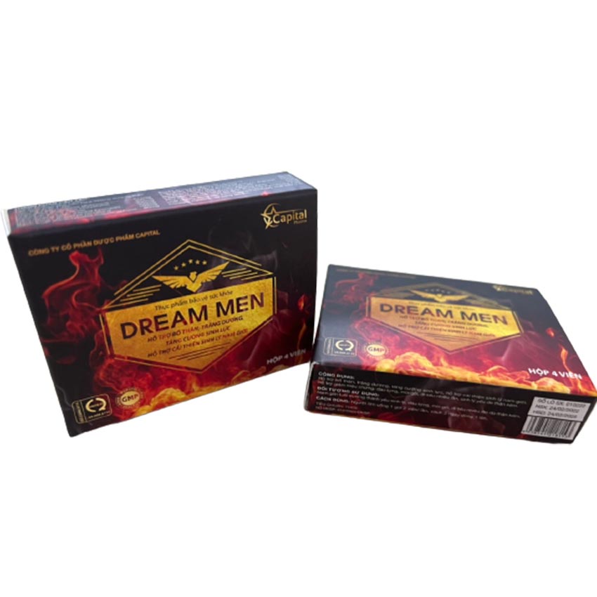 Dream Men hộp 4 viên , hỗ trợ cải thiện sinh lý , Coastlinecare Pharmacy