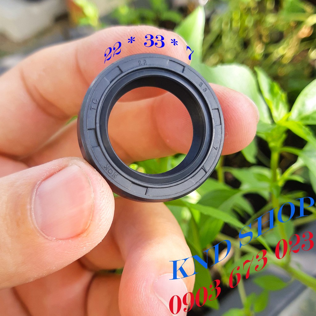 Phốt dầu OEM TC 22*33*7, Phớt chặn nhớt trục truyền động xe máy Lead 110, máy bơm nước cap áp | KND Shops