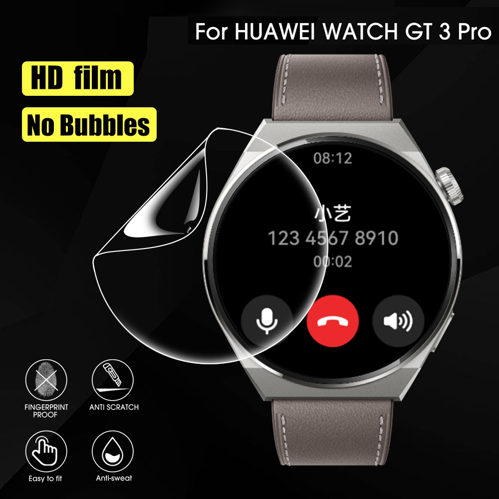Miếng Dán TPU Hydrogel Mềm Trong Suốt 9D Bảo Vệ Màn Hình Cho Đồng Hồ Thông Minh Huawei Watch GT 3 Pro