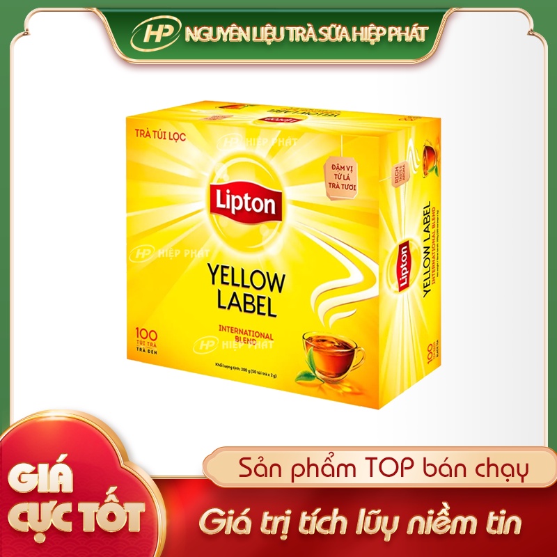 Trà Lipton Nhãn Vàng 100 Gói 200gr - [THANH MÁT - SP000505 - Nguyên liệu pha chế trà sữa HIỆP PHÁT