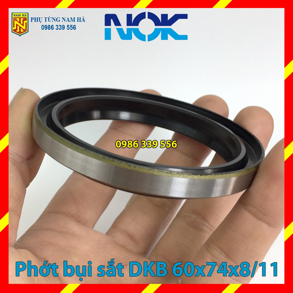 Phớt phốt chắn chặn gạt bụi khung sắt DKB NOK 60x79x8/11