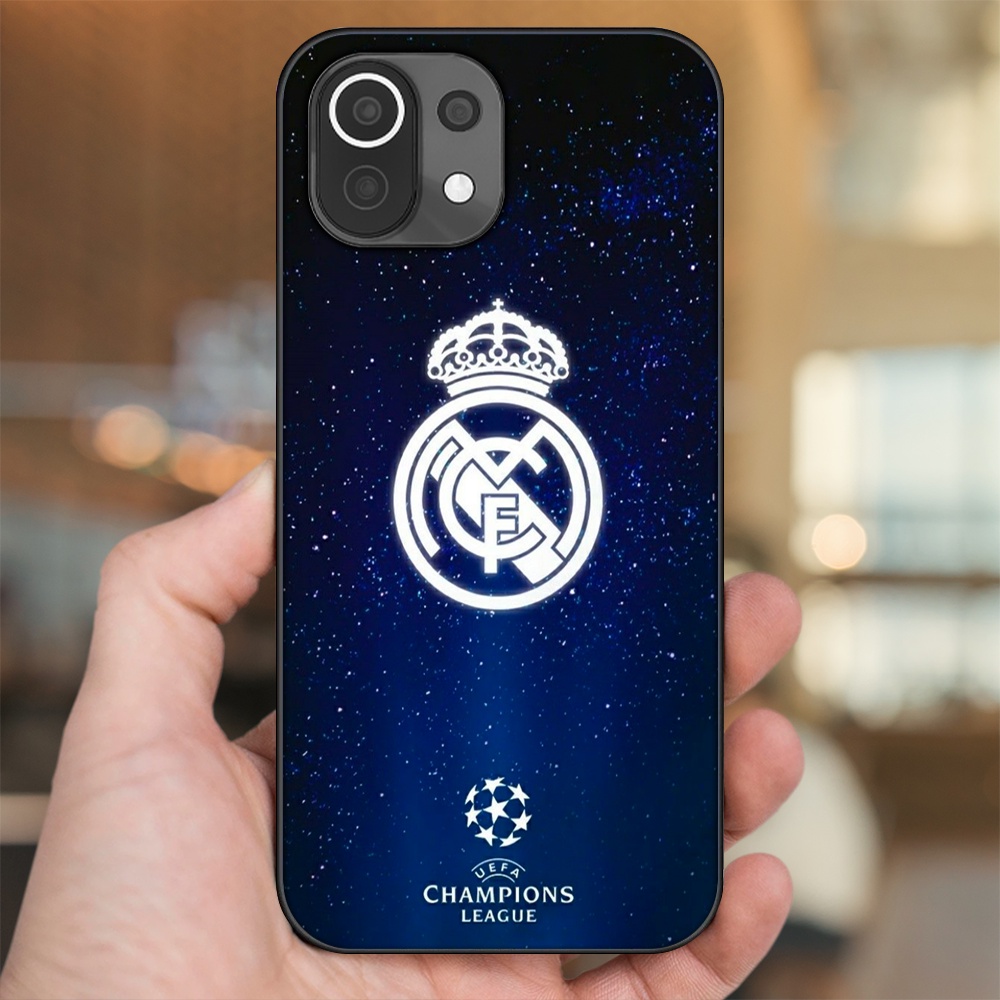 Ốp lưng Xiaomi Mi 11 Lite viền đen in hình Real Madrid
