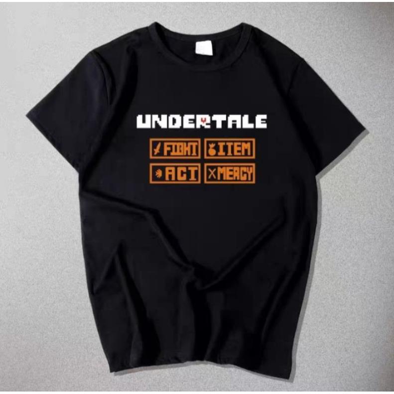 Áo Phông Tay Lửng Đen Gangster Sans Undertale