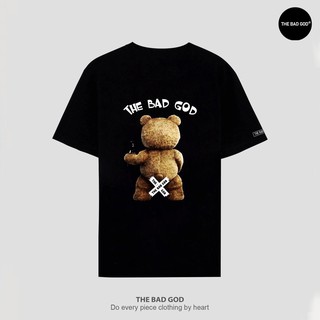 Áo thun tay lỡ form rộng basic TEDDY Exit Champion The Bad God, áo phông T Shirt cotton nam nữ unisex
