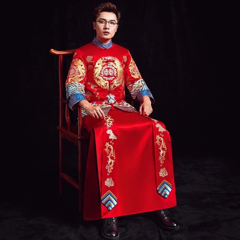 có sẵn hỷ phục nam xịn đẹp full thêu