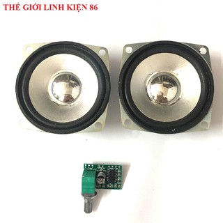 Combo 2 loa 4ohm 3w + mạch âm thanh pam 8403