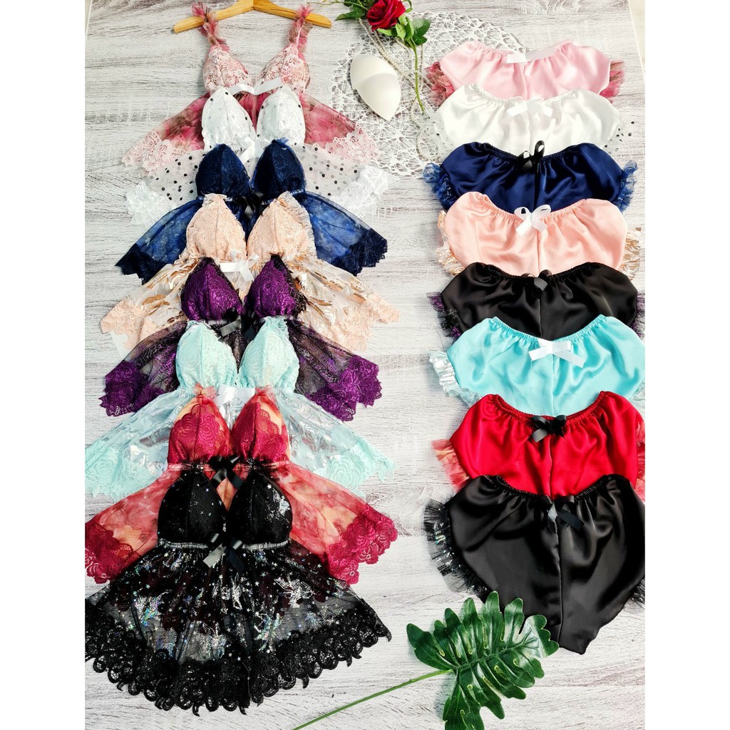Đồ ngủ sexy  Freeship  Đồ ngủ sexy phối ren có mút Freesize dưới 60kg | BigBuy360 - bigbuy360.vn