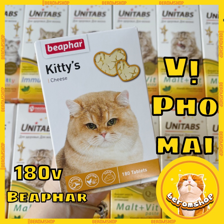 VITAMIN CHO MÈO BEAPHAR KITTY'S PHÔ MAI NHẬP NGA GIÁ CỰC RẺ