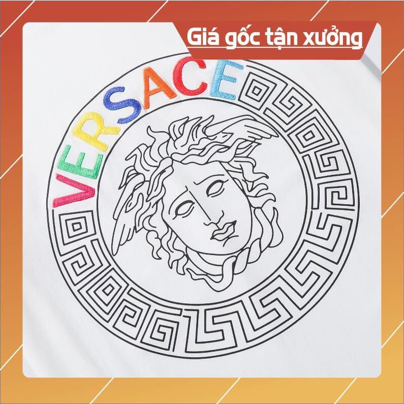 HOT Áo Thun Tay Ngắn Vải Cotton Hiệu Versace Thời Trang