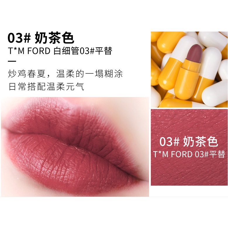 Set 8 son môi lâu trôi thiết kế hình viên thuốc độc đáo | BigBuy360 - bigbuy360.vn