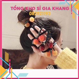 Sp464 dây cột tóc dành cho nữ họa tiết chery xinh xắn