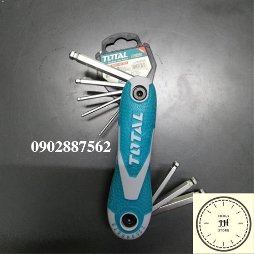 Bộ lục giác xếp đầu bi 8 chi tiết Total THT1061836