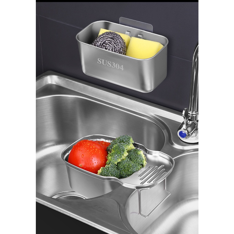 Giỏ đựng đồ dùng nhà bếp bằng thép không gỉ 304 tiện dụng