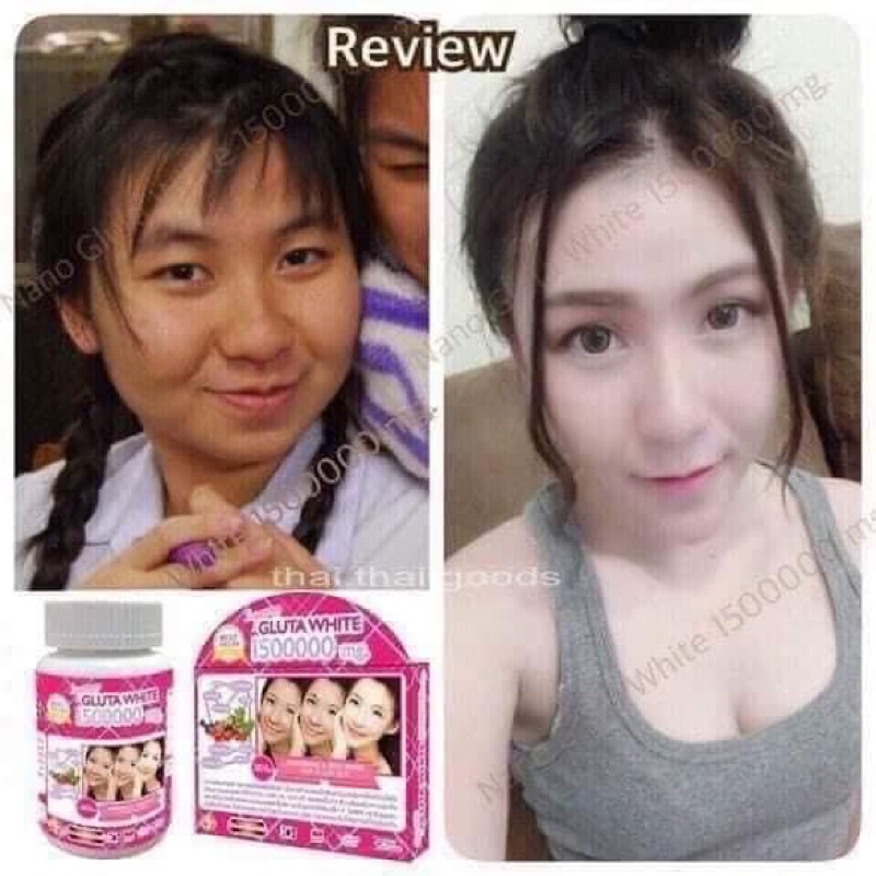VIÊN UỐNG TRẮNG DA GLUTA WHITE 15000000 MG CHÍNH HÃNG THÁI LAN