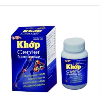 Khớp Center, viên uống bổ xương khớp glucosamine, tái tạo sụn khớp, giảm đau xương khớp( chai 50 viên)