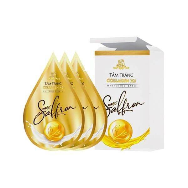 Kem Tắm Trắng Collagen X3 Luxury Mix Saffron