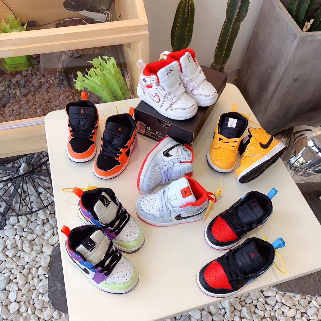Giày Thể Thao Air Jordan1 AJ1 Thế Hệ 1 1-254* Có Sẵn Cho Bé