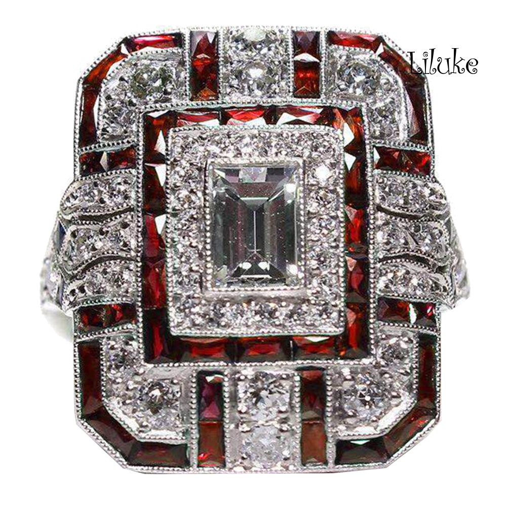 Nhẫn Hợp Kim Trang Trí Đá Zirconia Thời Trang Cho Nữ