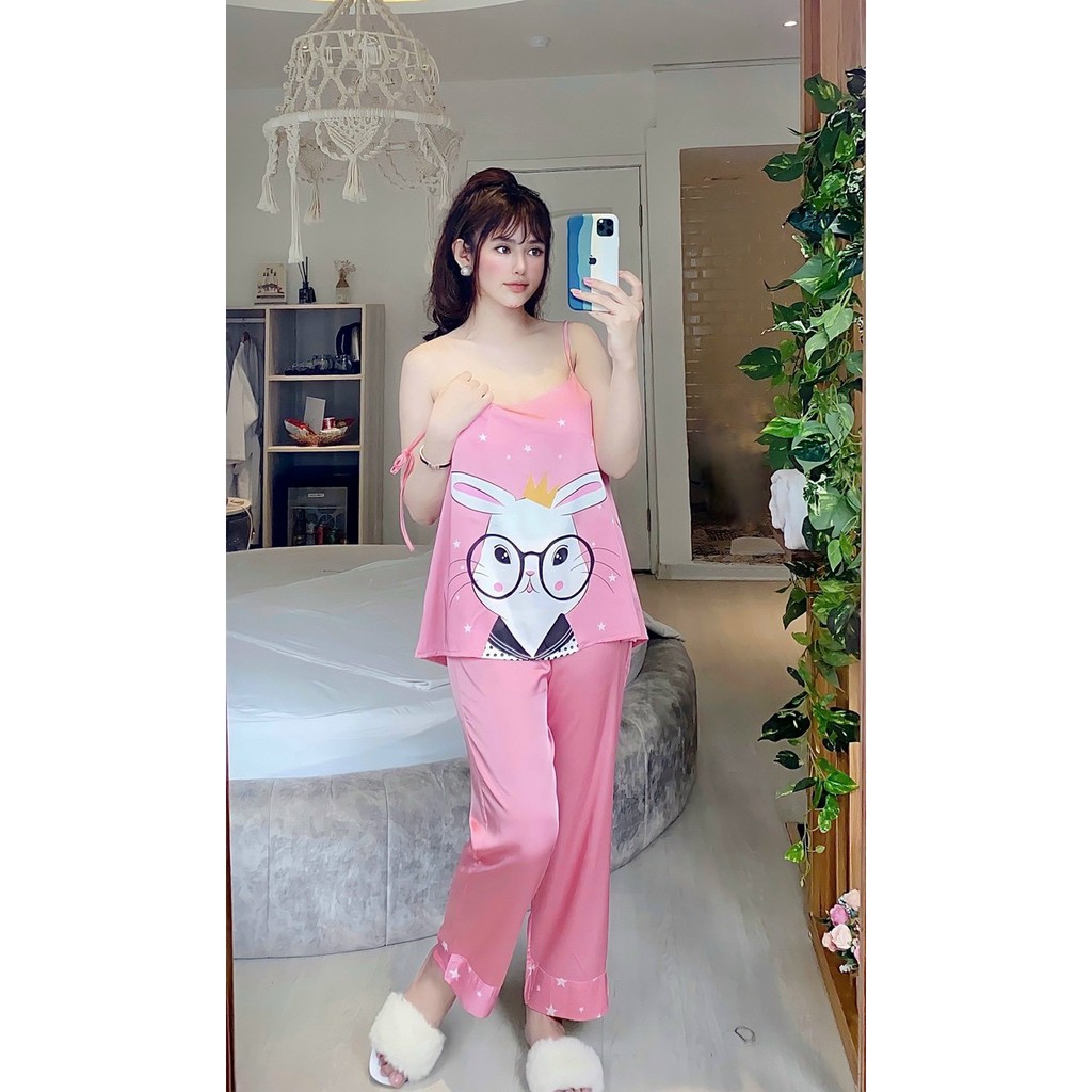 bộ pizama- bộ lụa latin, satin tiểu thư Queen | BigBuy360 - bigbuy360.vn