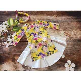 Sét 3 chi tiết áo dài bé gái