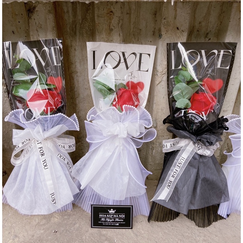 [QUÀ TẶNG 20/10]_ sét 1 bông tặng kèm túi thiệp từ 10 sét được giá sỉ