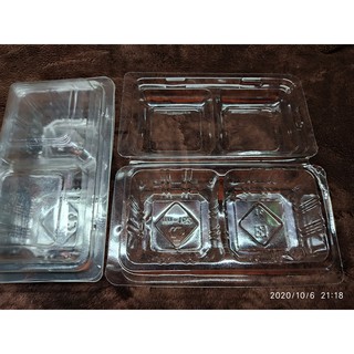100  HỘP NHỰA ĐỰNG BÁNH 2 Ô H162
