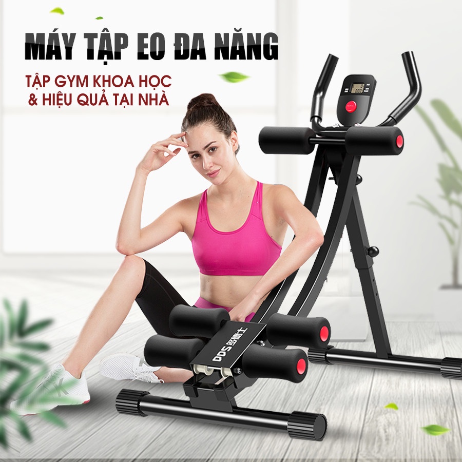 Máy tập cơ bụng đa năng, máy tập eo Jobur hàng chính hãng, hảo hành 12 tháng
