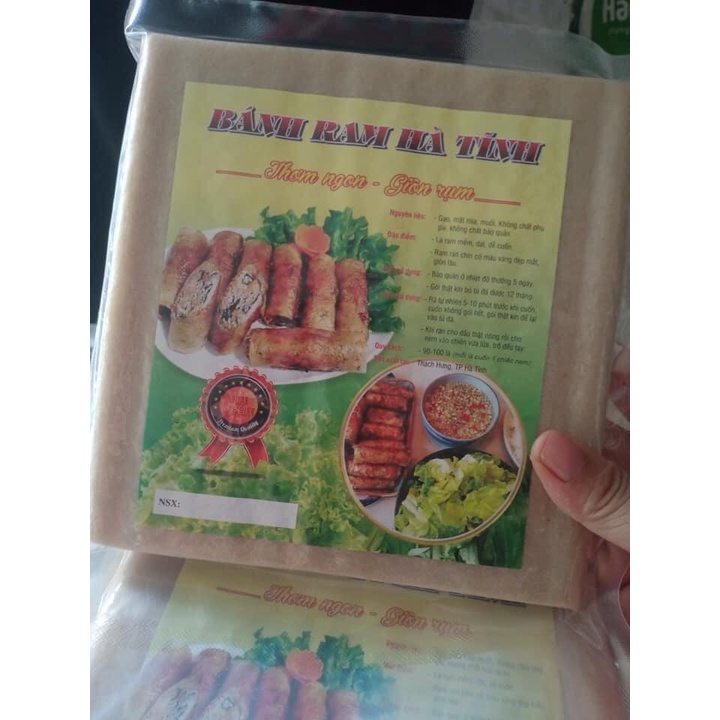 Sỉ vỏ ram/bánh đa nem HÀ TĨNH CHUẨN LOẠI 1-HÚT CHÂN KHÔNG 90-100 tờ