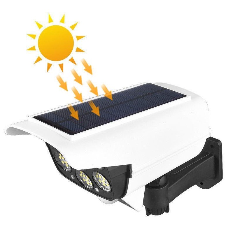 Đèn Năng Lượng Mặt Trời Giả Camera Giám Sát Chống Trộm thông minh mới  KHO BUON PHIA NAM